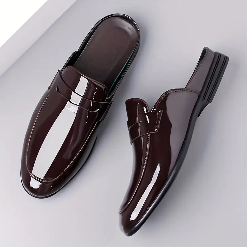 Oxford Gloss Slip Mules